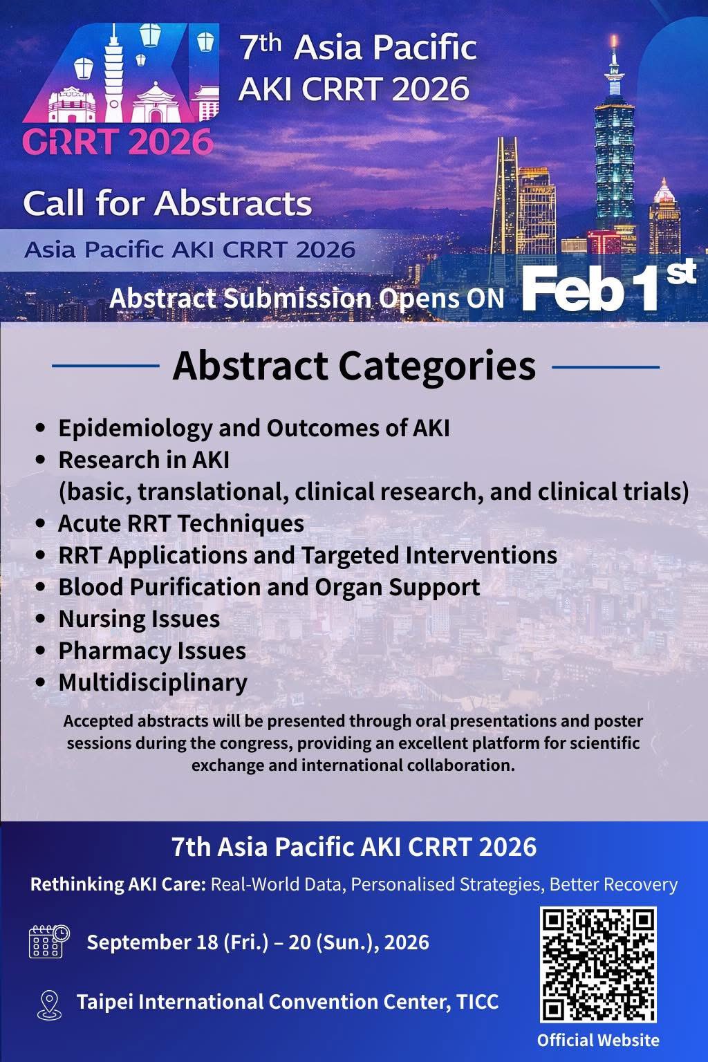 CRRT2026 Call for Abstract